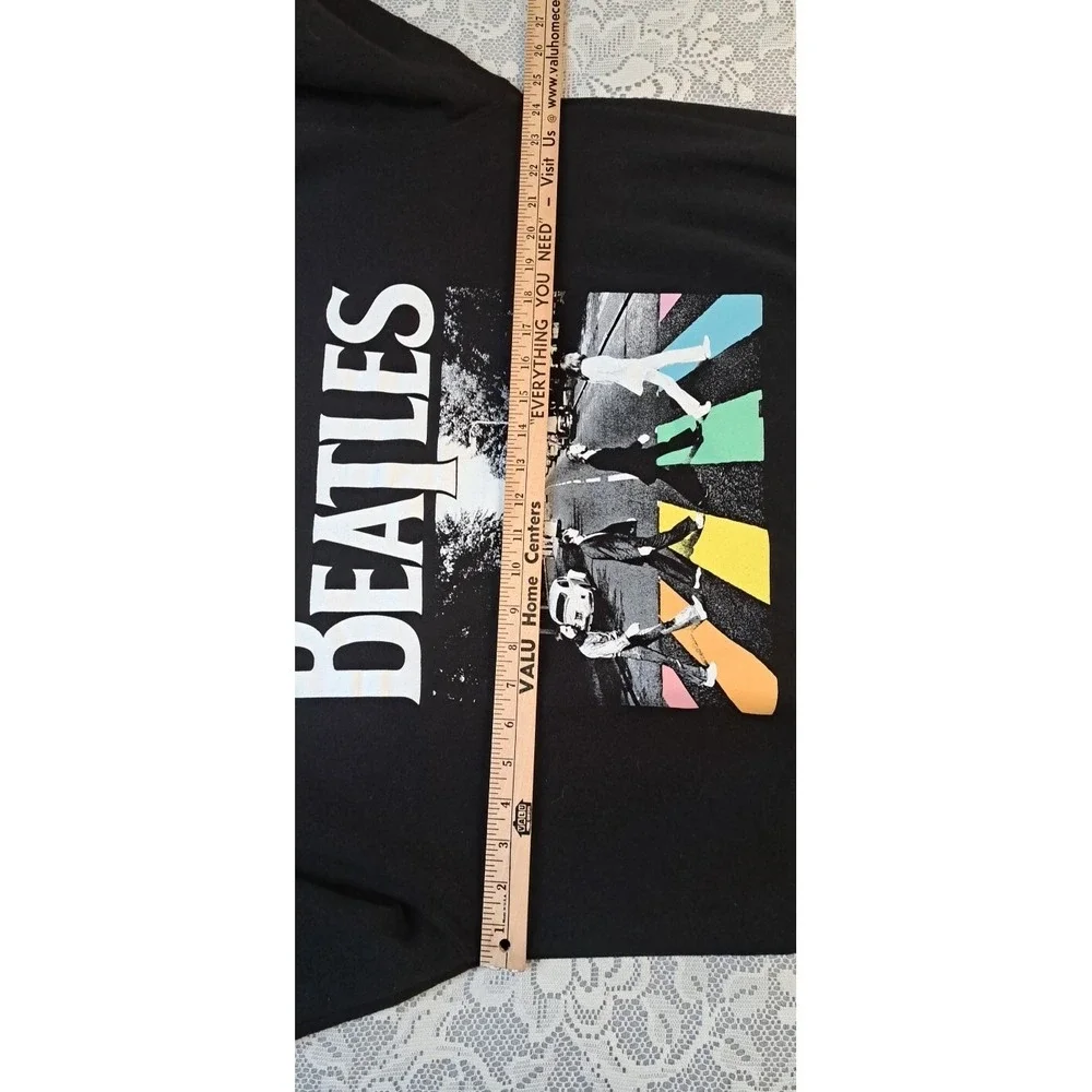 Beatles Sweatshirt‎ Abbey Road XXL Black Classic Rock Pullover Album Cover Pic